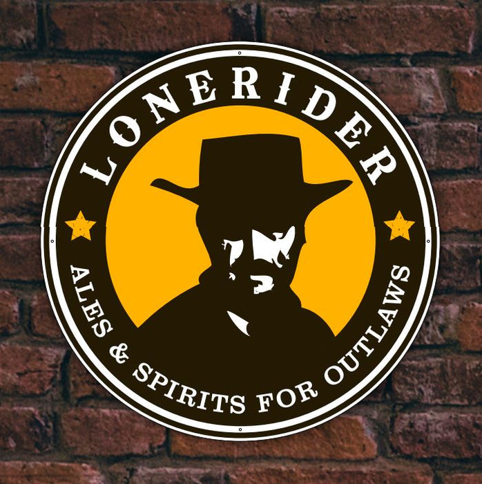 Tin Tackers - 13.5" Circle Signs - Embossed Aluminum (Four-Color Process) Steel City Tap