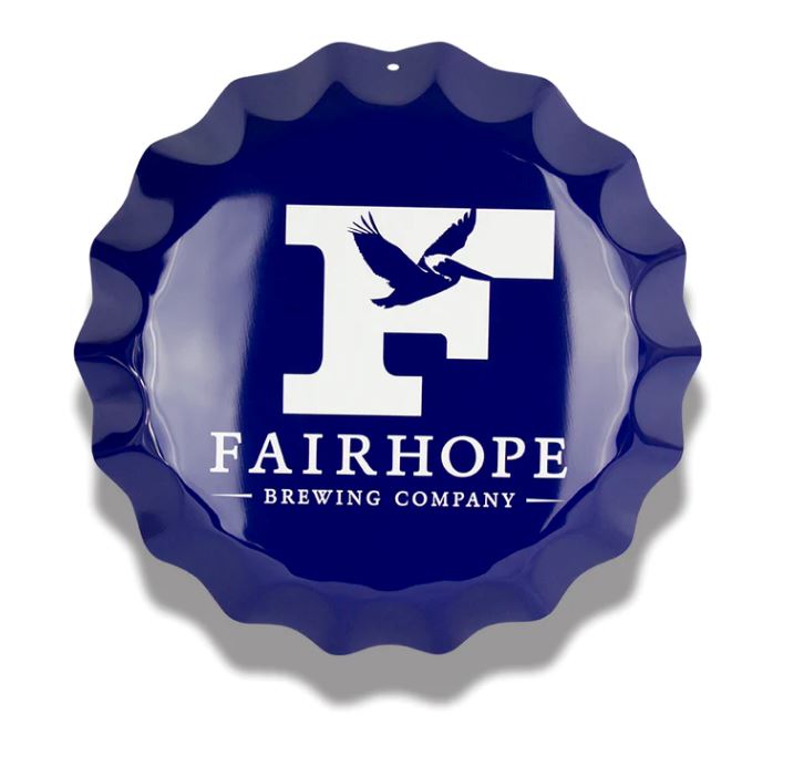 Tin Tackers - 14" 3D Bottle Cap Aluminum (Four-Color Process) Steel City Tap