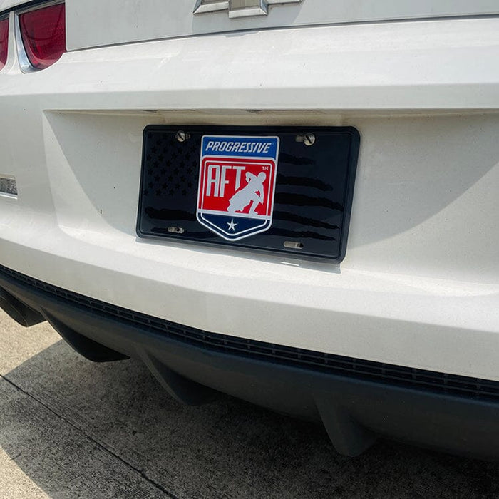 Tin Tackers - Custom License Plate 12" x 6" (Four-Color Process)Embossed Aluminum Standard Graphic Dixie Line