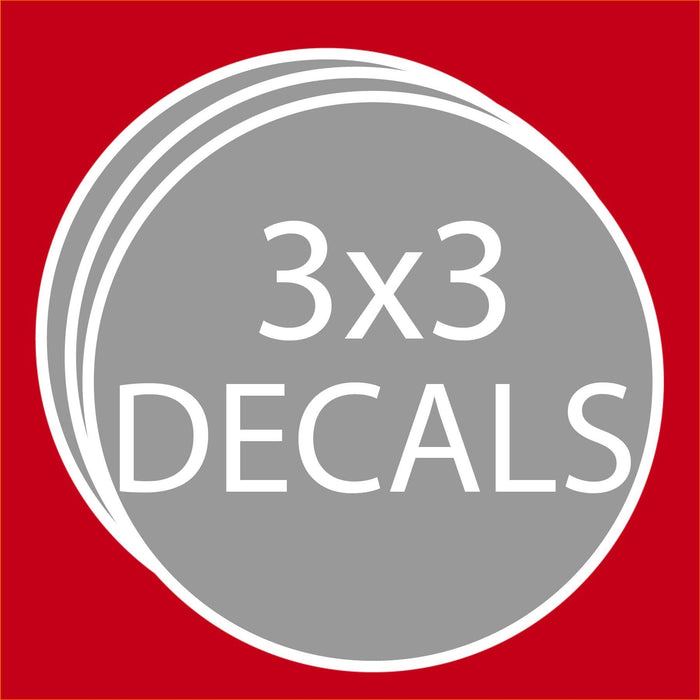 Circle Decals 3"x3" Decals Steel City Tap