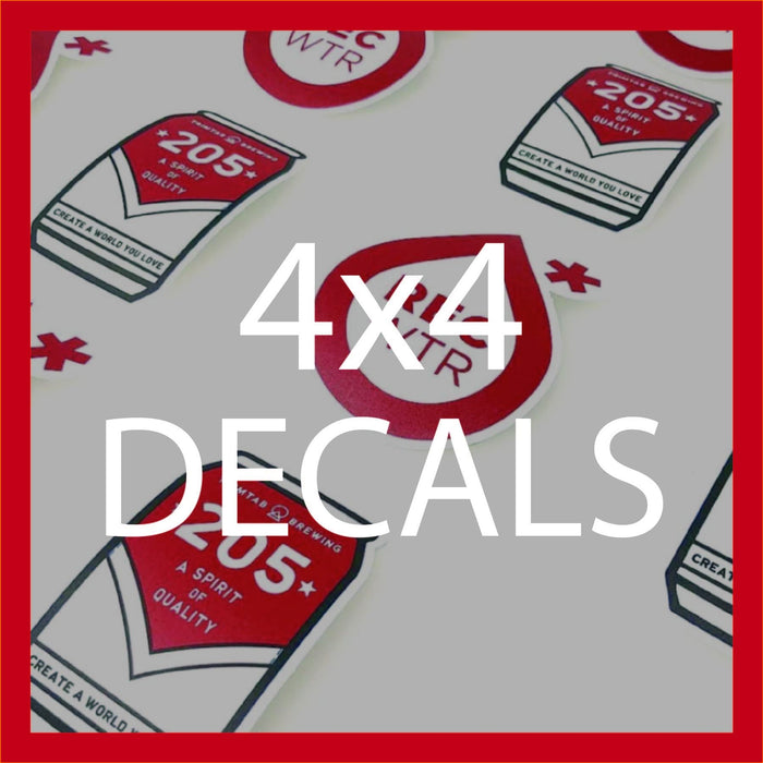 Custom-Cut Decals 4"x4" Decals Steel City Tap