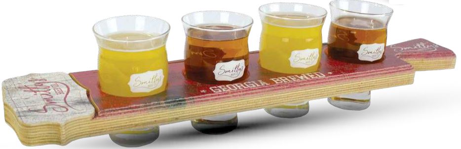 Custom Wood Flight Boards 6" x 18" Custom Product Steel City Tap