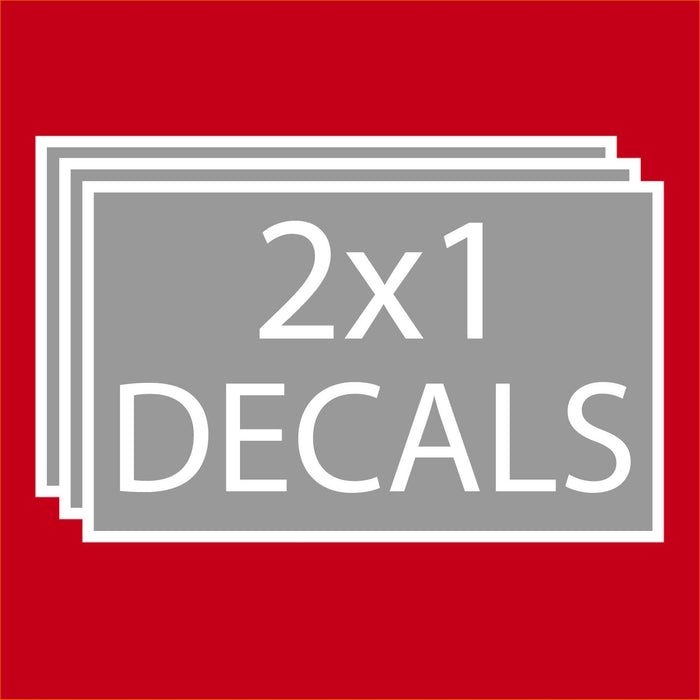 Rectangle Decals 2"x1" Decals Steel City Tap