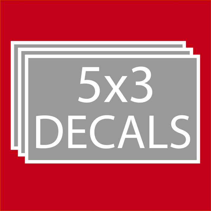 Rectangle Decals 5"x3" Decals Steel City Tap