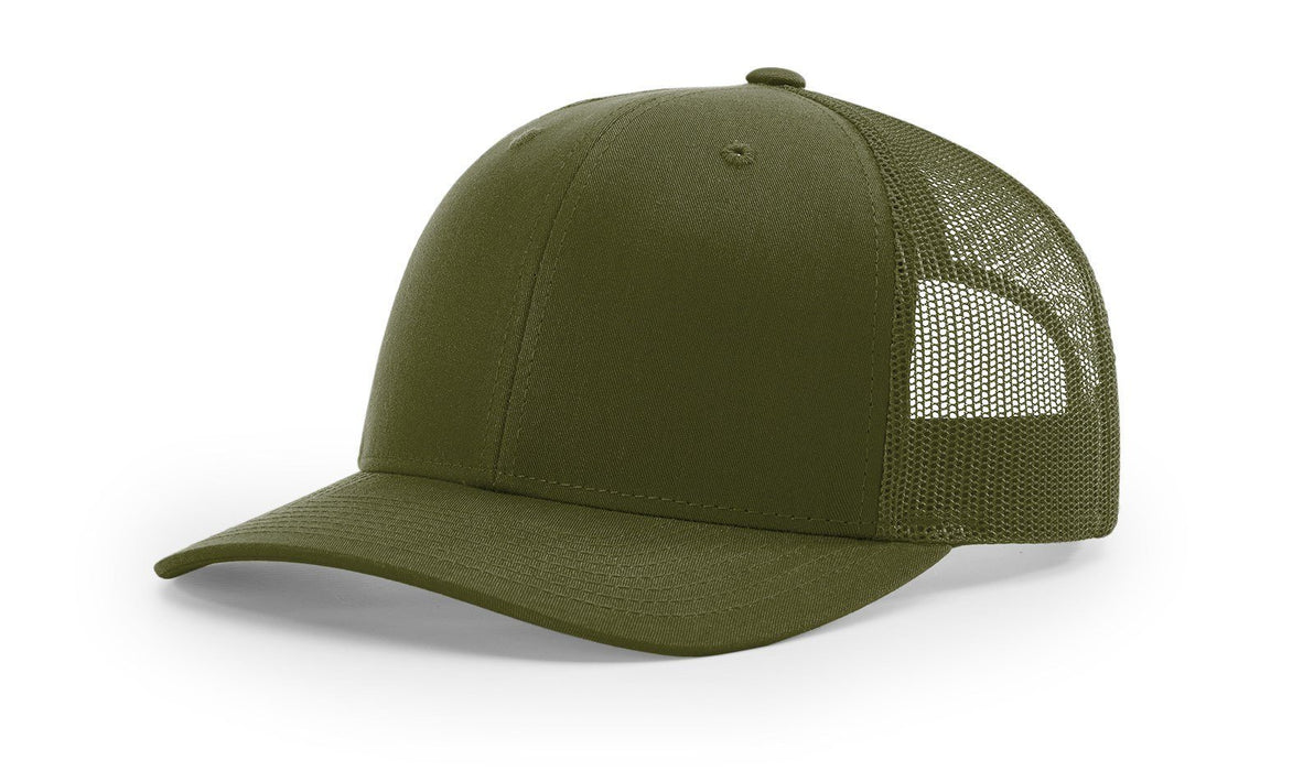 Richardson 112 Trucker Hat with Custom Embroidery HATS prestoembroidery SOLID: LODEN