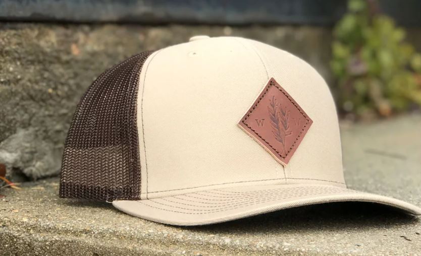 Richardson 112 Trucker Hat with Leather Patch HATS prestoembroidery