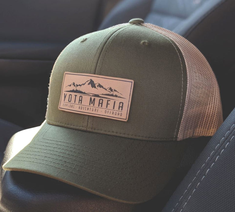 Richardson 112 Trucker Hat with Leather Patch HATS prestoembroidery