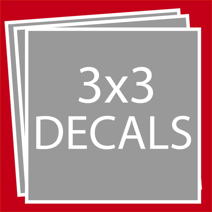 Square Decals 3"x3" Decals Steel City Tap