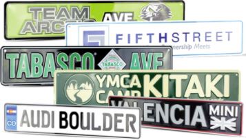 Street Signs | European Plates No. 5012-EP 4 1/2” x 20 1/2” Custom Product Steel City Tap