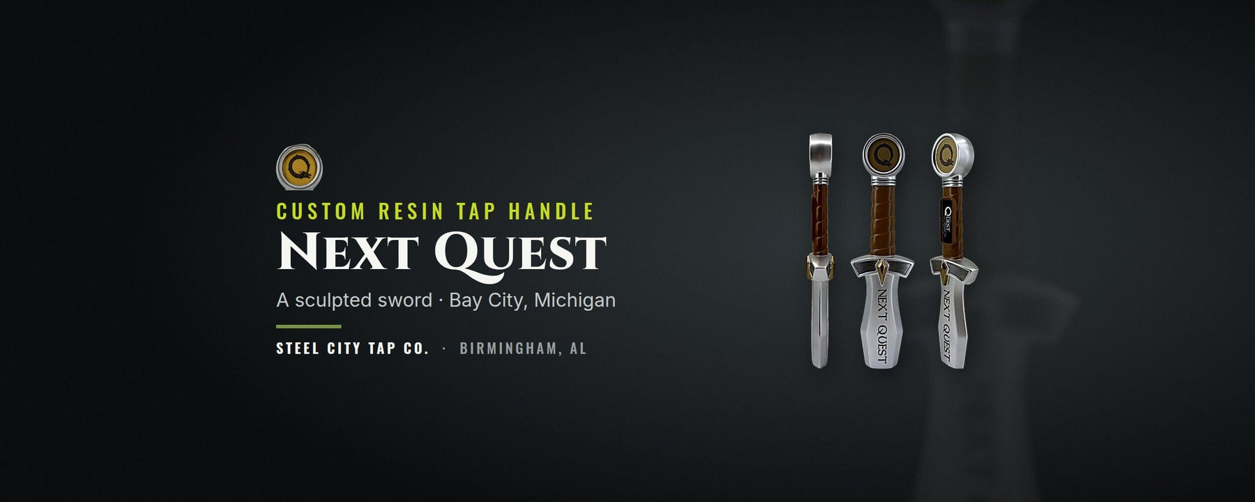 Custom Sword Tap Handle: How We Built Next Quest Brewing's Handle From Render to Bar