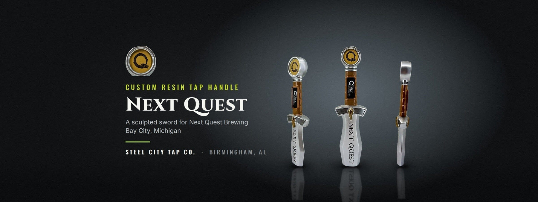 Custom Sword Tap Handle: How We Built Next Quest Brewing's Handle From Render to Bar