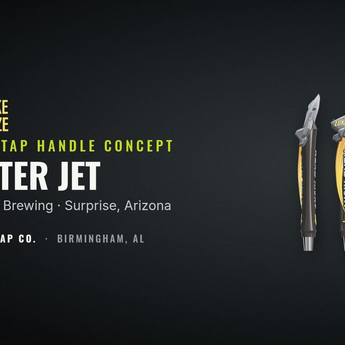 Fighter Jet Tap Handle Concept: Inside the Design for Head Right Brewing's Luke Haze