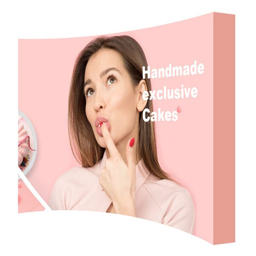 10' Fabric Pop Up Display (Curve) Pop-Up Display Steel City Tap 