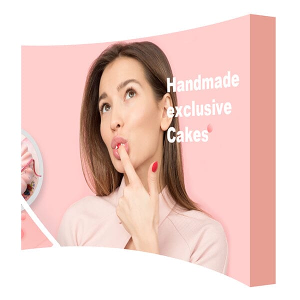 10' Fabric Pop Up Display (Curve) Pop-Up Display Steel City Tap 