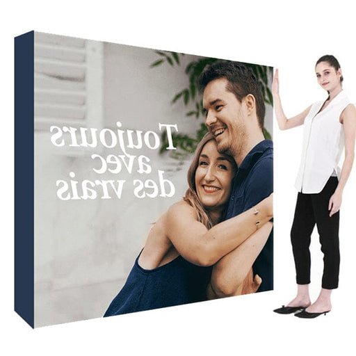 10' Fabric Pop Up Display (Straight) Pop-Up Display Steel City Tap 
