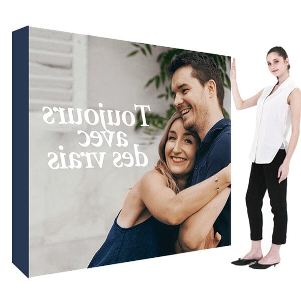 10' Fabric Pop Up Display (Straight) Pop-Up Display Steel City Tap 