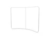 10' Tube Curved Fabric Display Display Stand Steel City Tap 