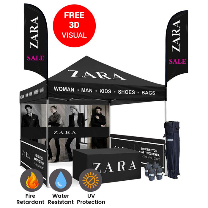 10'x10' Custom Tent Packages #11 Tent Package Steel City Tap 