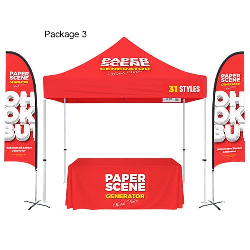 10'x10' Custom Tent Packages #3 Tent Package Steel City Tap 