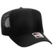 OTTO 39-165 custom embroidered trucker hat, Black