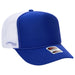 OTTO 39-165 custom embroidered trucker hat, Royal / White Mesh