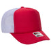 OTTO 39-165 custom embroidered trucker hat, Red / White Mesh