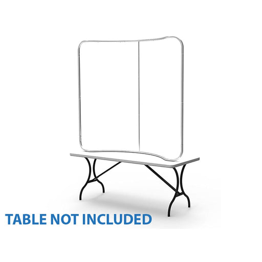 6' Tube Curved Fabric Display Display Stand Steel City Tap 