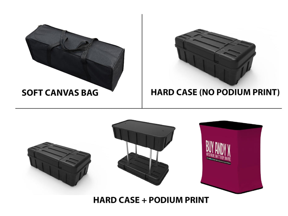 8' Fabric Pop Up Display (Curve) Pop-Up Display Steel City Tap 