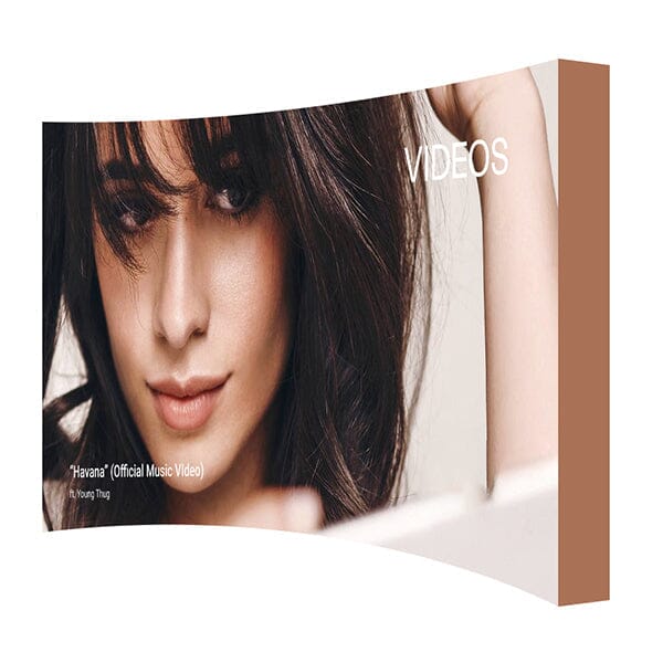 8' Fabric Pop Up Display (Curve) Pop-Up Display Steel City Tap 