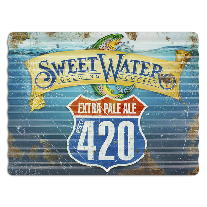 Custom 16" x 24" Corrugated Aluminum Sign tin tacker, full color, Steel City Tap Co.