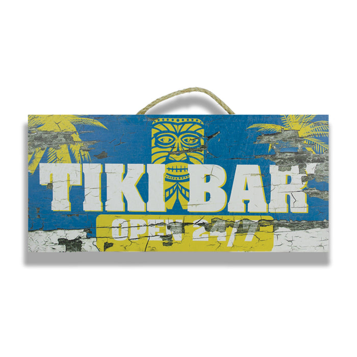 Custom 6" x 12" MDF with Rope, Full Color wood sign, full color, Steel City Tap Co.