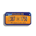 Custom Bicycle Plate 2" x 5.25", Embossed Aluminum tin tacker, full color, Steel City Tap Co.