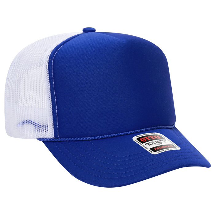 Custom Embroidered Trucker Hat - OTTO 39-165 Foam, High Crown HATS prestoembroidery 
