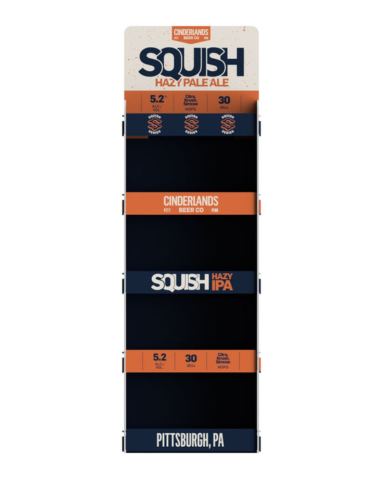 Custom PVC Shelf Stacker | Multi-Tiered Retail POP Display Retail Display Racks Steel City Tap 