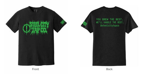 Limited Edition SCT Metal Rocker Shirt Steel City Tap Small Goblin Green 