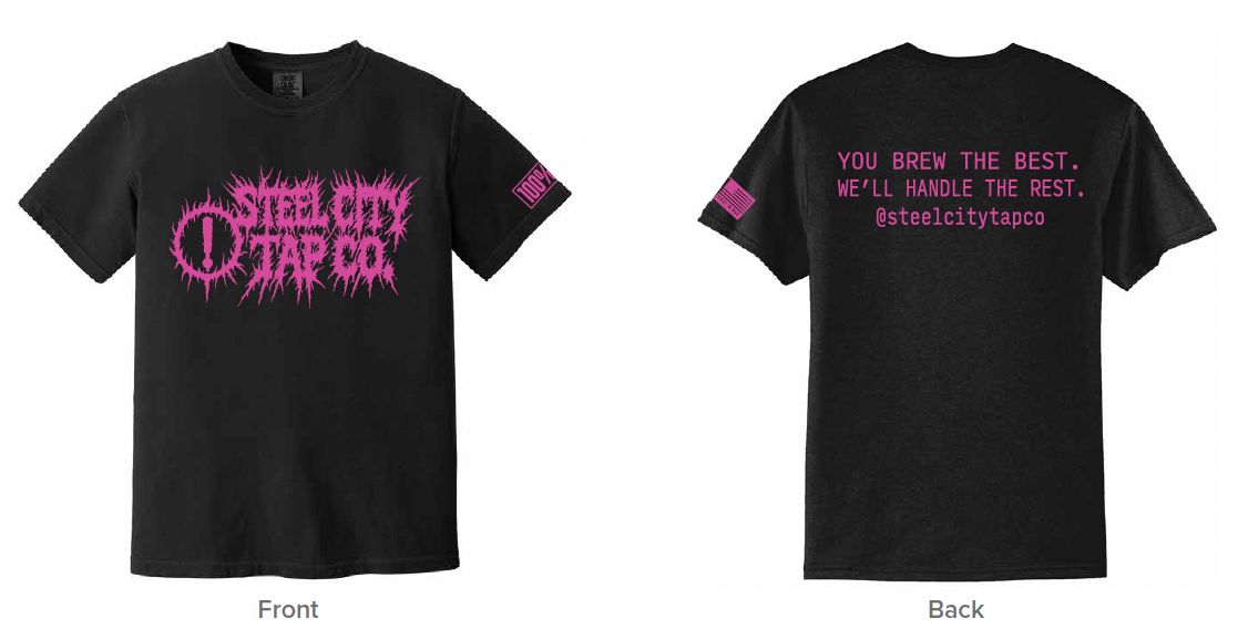 Limited Edition SCT Metal Rocker Shirt Steel City Tap Small P!nK 