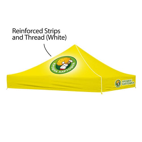 Premium Aluminum 10' Tent Kit (Full-Bleed Dye Sublimation) 17" Valance Pop-Up Tent Steel City Tap 