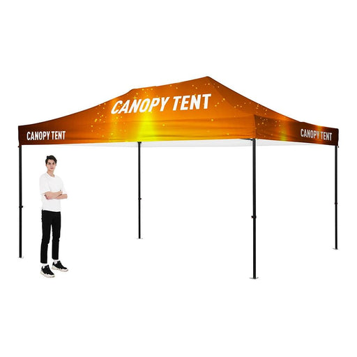 Premium Aluminum（Black) 15' Tent Kit (Full-Bleed Dye Sublimation) Pop-Up Tent Steel City Tap 