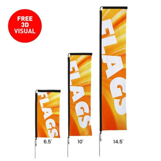 Premium Rectangle Flags Flag Steel City Tap 