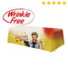 Premium Table Throw Wrinkle Free (Full-Color Dye Sublimation, Full Bleed) Table Cover Steel City Tap 8' 4-Sided ( Close Back) 