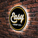 Round LED Signs - 15.5" Circle (Flat) LED Signs Steel City Tap 