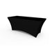 Solid Black Stretch Table Covers Table Cover Steel City Tap 