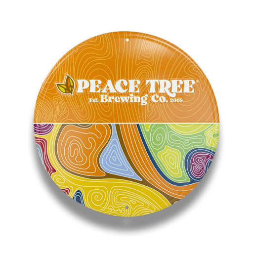 Tin Tackers - 18" Circle Signs - Embossed Aluminum (Four-Color Process) Steel City Tap 