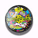 Tin Tackers - 18" Circle Signs - Embossed Aluminum (Four-Color Process) Steel City Tap 