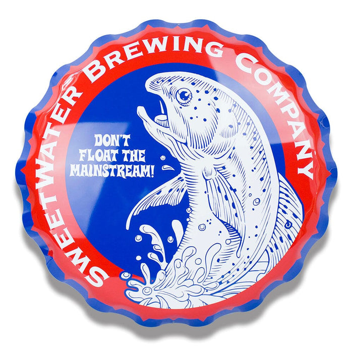 Tin Tackers - 21" Bottle Cap Sign, 3D Drawn Aluminum Tin Tacker Steel City Tap Co. 