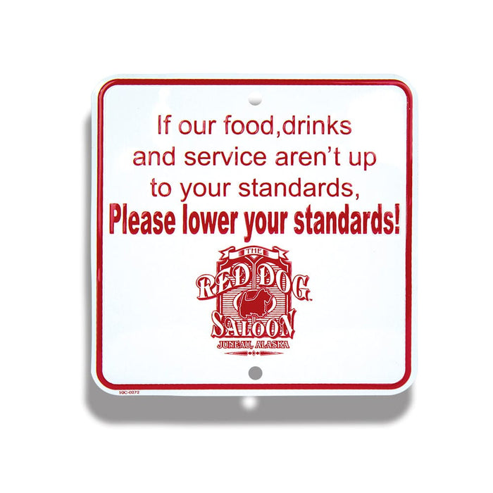 Tin Tackers - 6" Mini Square Sign, Embossed Aluminum Tin Tacker Steel City Tap Co. 