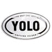 Tin Tackers - Oval License Plate, Embossed Aluminum Tin Tacker Steel City Tap Co. 