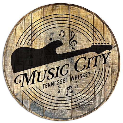Wood Barrel Head Sign - 21" Authentic, Full Color Wood Sign Steel City Tap Co. 