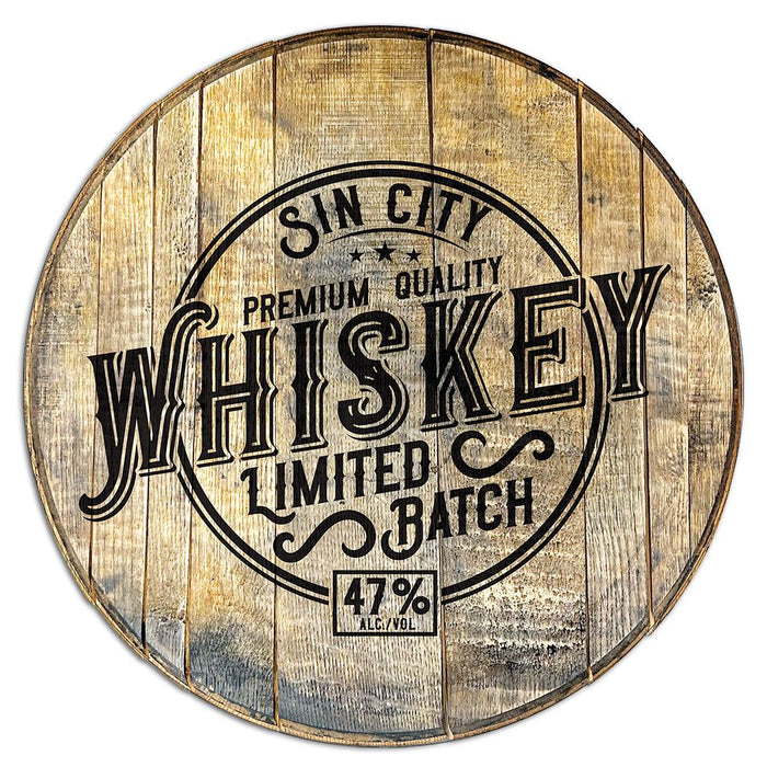 Wood Barrel Head Sign - 21" Authentic, Full Color Wood Sign Steel City Tap Co. 