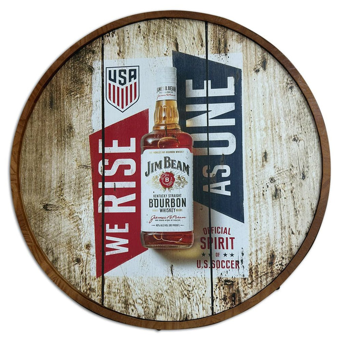 Wood Quarter Barrel Head Sign - 22", Full Color Wood Sign Steel City Tap Co. 